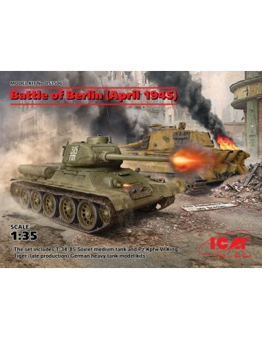 Battle of Berlin (April 1945) (T-34-85, King Tiger) 