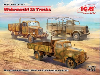 Wehrmacht 3t Trucks (V3000S, KHD S3000, L3000S) 