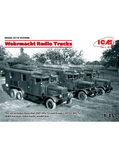 Wehrmacht Radio Trucks(Henschel 33D1 Kfz.72, Krupp L3H163 Kfz.72) 