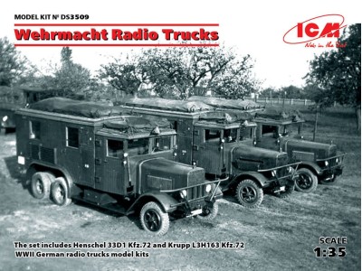 Wehrmacht Radio Trucks(Henschel 33D1 Kfz.72, Krupp L3H163 Kfz.72) 