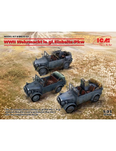 WWII Wehrmacht le.gl.Einheitz-Pkw(le.gl.PKWKfz.1,le.gl.Einheitz-PkwKfz.2,PkwKfz4 
