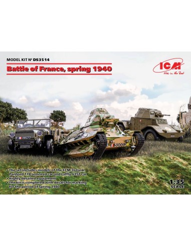 Battle of France, spring 1940 (Panhard 178 AMD-35,FCM 36,Laffly V15T) 