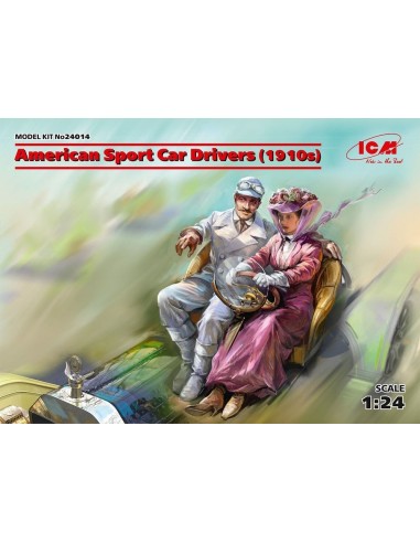 American Sport Car Drivers(1910s)(1 male 1 female figures) 