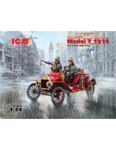 Model T 1914 Fire Truck with Crew 