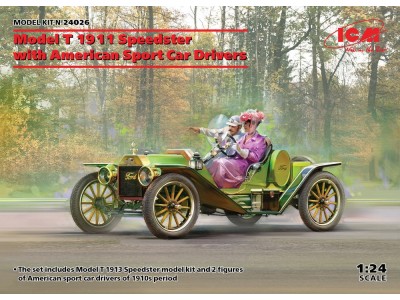 Model T 1913 Speedster with American Sport Car Drivers 