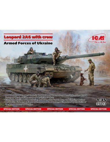 Leopard 2A6 of the Armed Forces of Ukraine with crew 