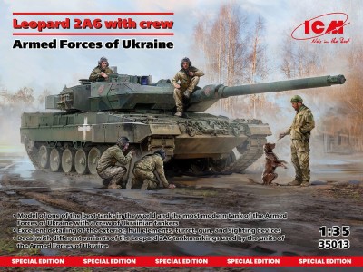 Leopard 2A6 of the Armed Forces of Ukraine with crew 