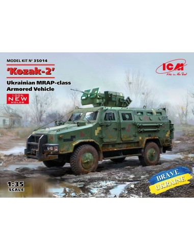 Kozak-2, Ukrainian MRAP-class Armored Vehicle (100% new molds) 