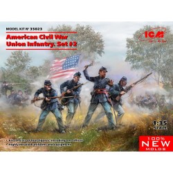 American Civil War Union Infantry. Set #2 (100% new molds) 