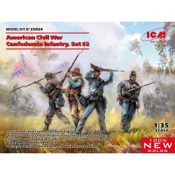 American Civil War Confederate Infantry.Set #2 (100% new molds) 