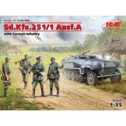 Sd.Kfz.251/1 Ausf.A with German Infantry 