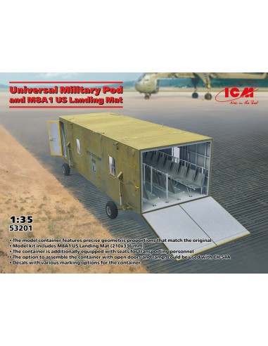 Universal Military Pod with M8A1 US Landing Mat 