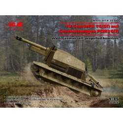 10.5cm leFH 16(Sf)auf Geschutzwagen FCM36(f),WWII German self-propelled howitzer 