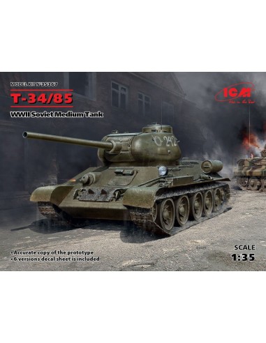 T-34-85, WWII Soviet Medium Tank 