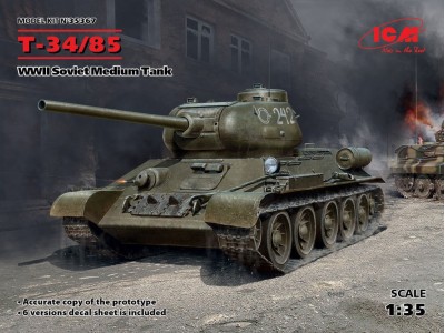 T-34-85, WWII Soviet Medium Tank 