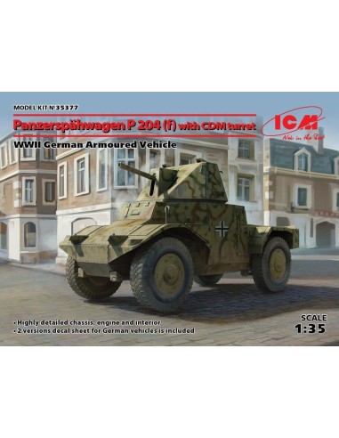 Panzerspähwagen P 204(f)with CDM turret, WWII German Armoured Vehicle 