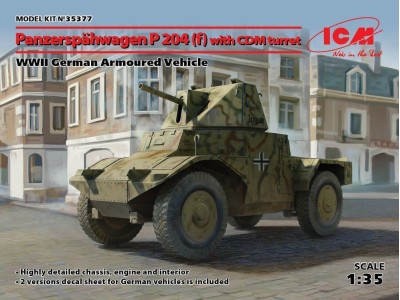 Panzerspähwagen P 204(f)with CDM turret, WWII German Armoured Vehicle 