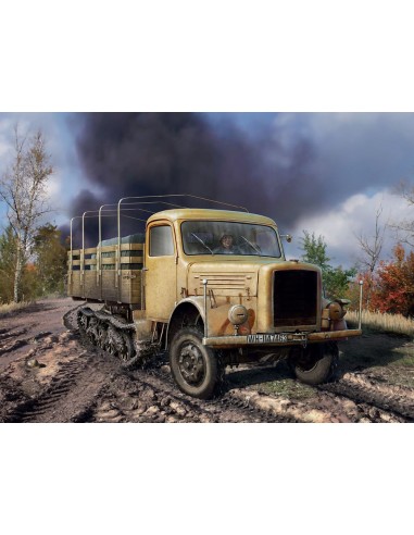 KHD S3000/SS M Maultier WWII German Semi-Tracked Truck 