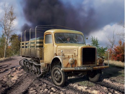KHD S3000/SS M Maultier WWII German Semi-Tracked Truck 
