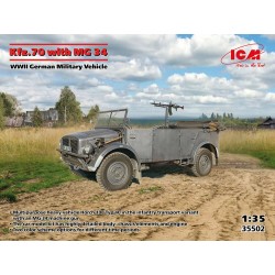 Kfz.70 with MG 34, WWII German Military Vehicle 