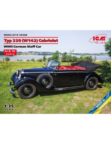 Typ 320 (W142) Cabriolet, WWII German Staff Car 