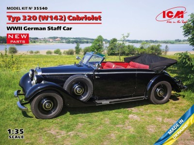 Typ 320 (W142) Cabriolet, WWII German Staff Car 