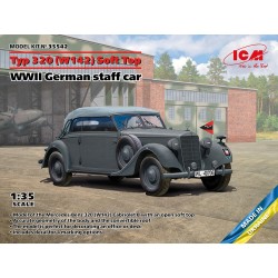 Typ 320 (W142) Cabriolet Soft Top, WWII German staff car 