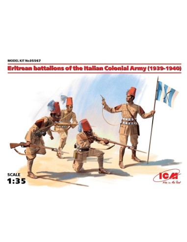 Eritrean battalions of the Italian Army (1939-1940) 4 figures 