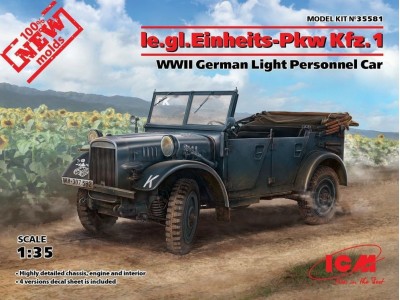 Ie.gl.PKW Kfz.1, WWII German Light Personnel Car 
