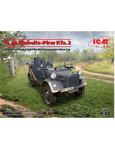 le.gl.Einheitz-Pkw KFZ.2,WWII GermanLigh Radio Communication Car 