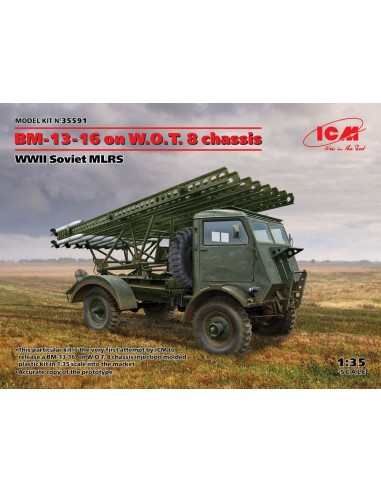 BM-13-16 on W.O.T. 8 chassis, WWII Soviet MLRS 