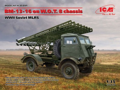 BM-13-16 on W.O.T. 8 chassis, WWII Soviet MLRS 