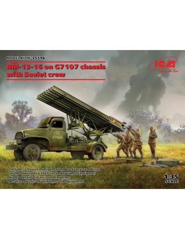 BM-13-16 on G7107 chassis with Soviet crew 