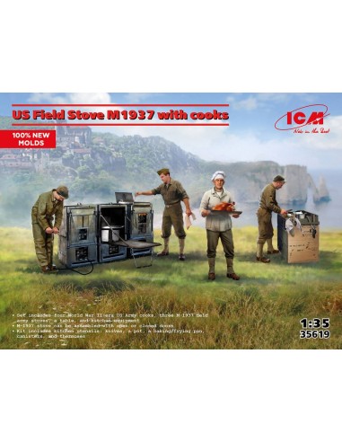 US Field Stove M1937 with cooks (100% new molds) 