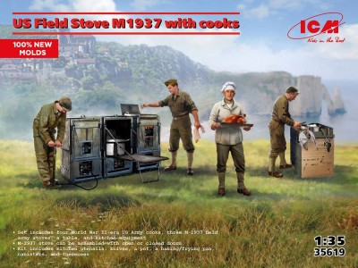 US Field Stove M1937 with cooks (100% new molds) 
