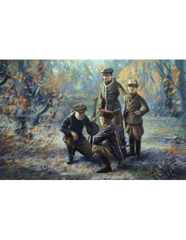 WWII Soviet Partisans (4 figures) 