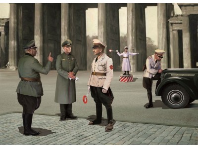 WWII German Road Police (5 figures) 