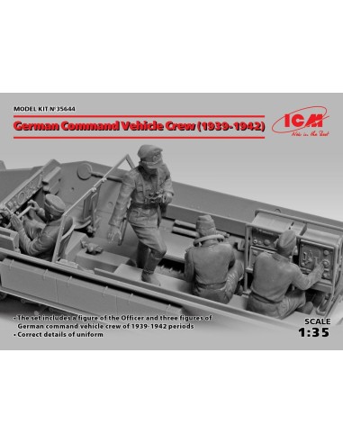 German Command Vehicle Crew (1939-1942) (4 figures) 