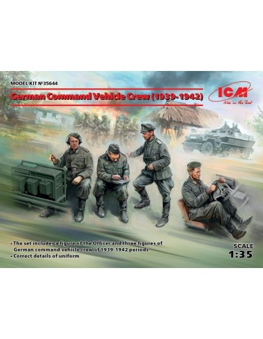 German Command Vehicle Crew (1939-1942) (4 figures) 