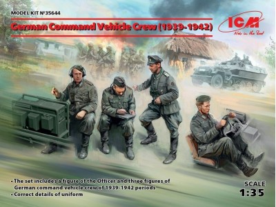 German Command Vehicle Crew (1939-1942) (4 figures) 