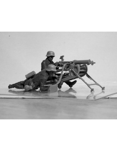 WWII German MG08 MG Team (2 figures) 