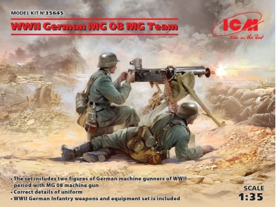 WWII German MG08 MG Team (2 figures) 