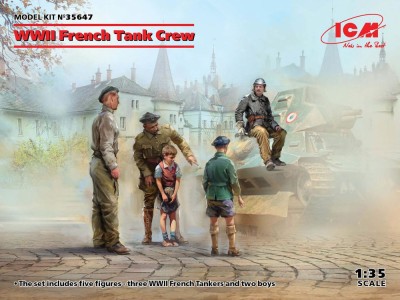 WWII French Tank Crew (4 figures) 