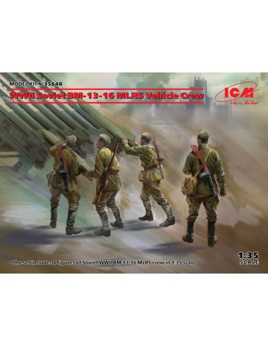 WWII Soviet BM-13-16 MLRS Vehicle Crew 
