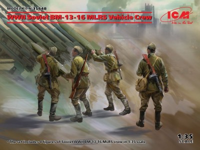 WWII Soviet BM-13-16 MLRS Vehicle Crew 