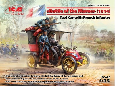 Battle of the Marne(1914),Taxi car wit French Infantry 