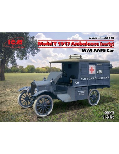 Model T 1917 Ambulance(early)WWI AAFScar 
