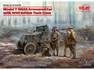 Model T RNAS Armoured Car with WWI British Tank rew 
