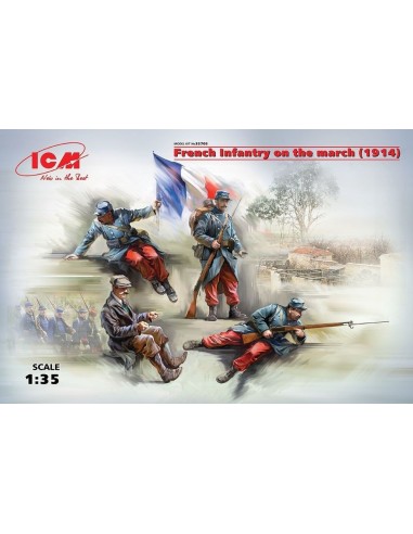 French Infantry on the march(1914)4Figur 
