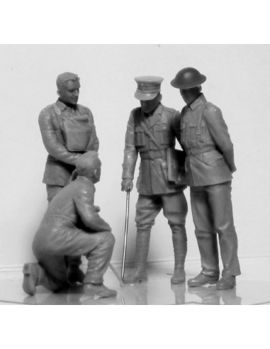 WWI British Tank Crew (4 figures) 